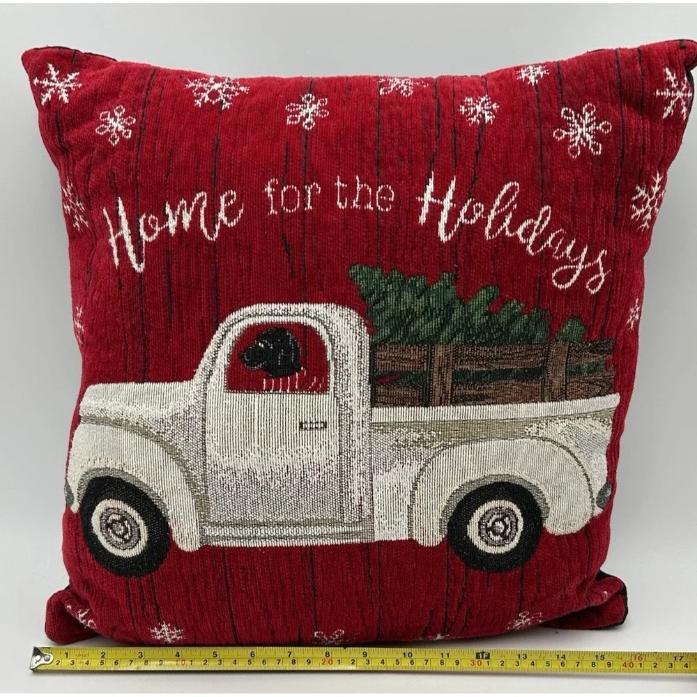 Christmas Tapestry Pillow 
